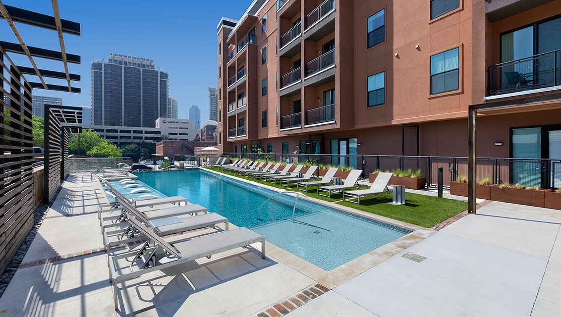 Contemporary apartments in historic downtown Dallas